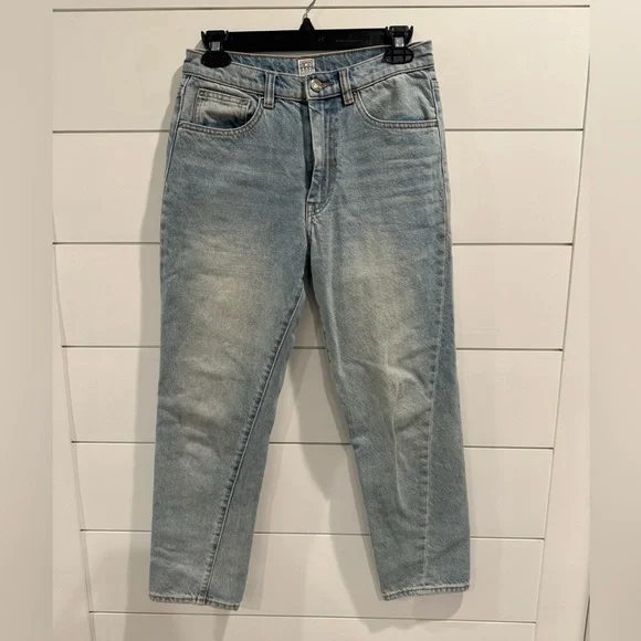 Toteme light blue twisted seam straight jeans - Picture 4 of 8